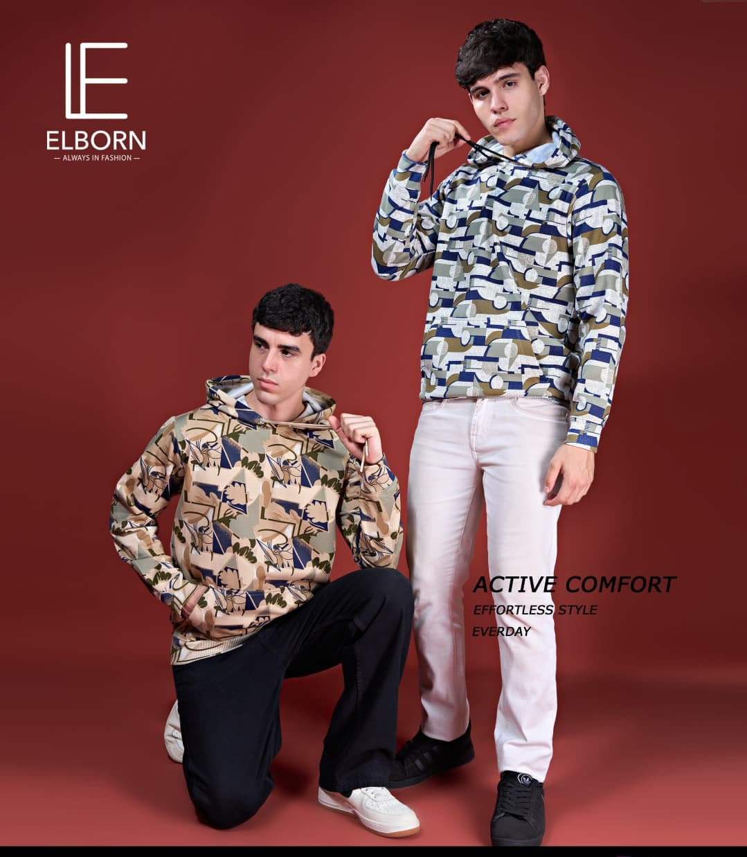 Eb Os 1865 Elborn Loopknit Mens Hoodies Wholesaler India