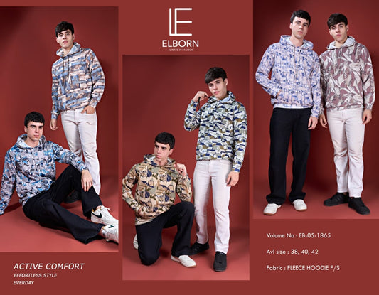 Eb Os 1865 Elborn Loopknit Mens Hoodies Wholesaler India