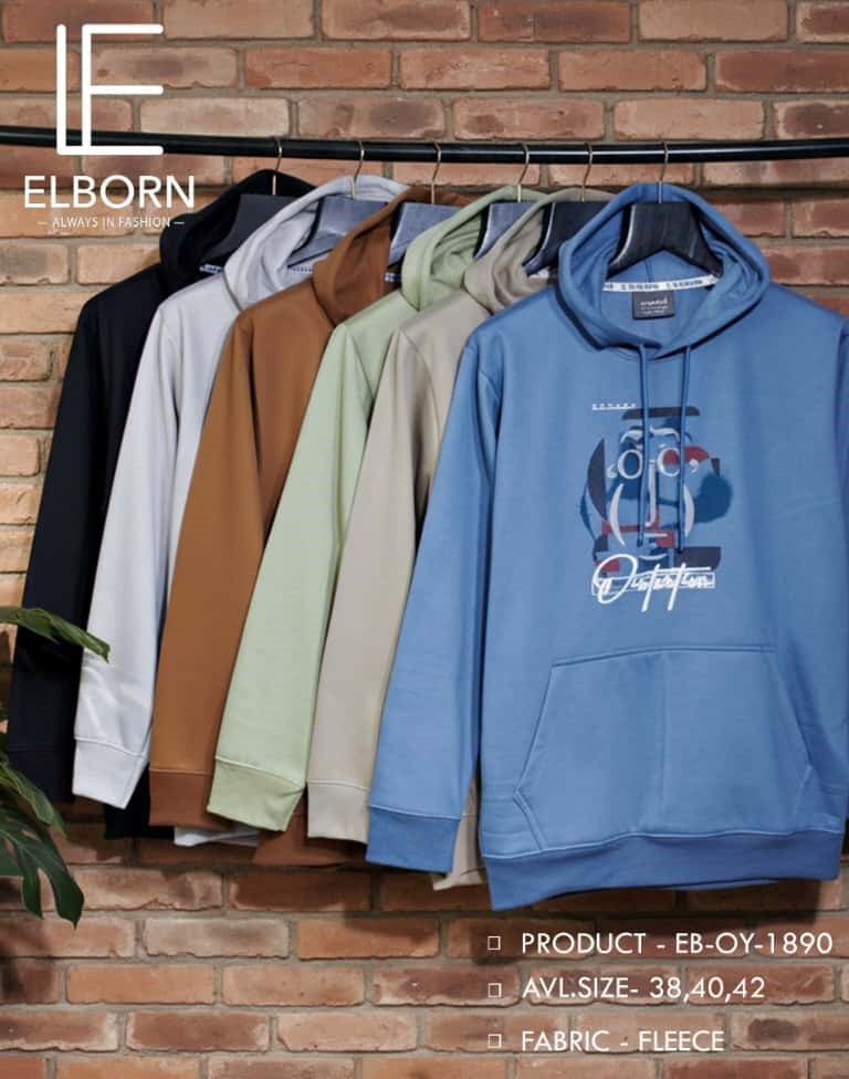 Eb Oy 1890 Elborn Loopknit Mens Hoodies Supplier Gujarat