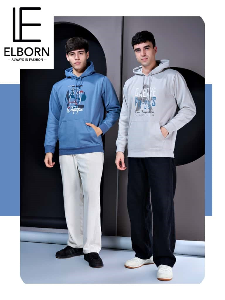 Eb Oy 1890 Elborn Loopknit Mens Hoodies Supplier Gujarat