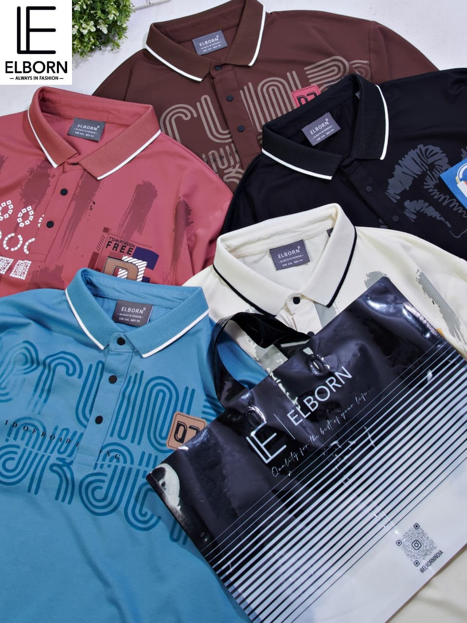 Eb Py 2025 Elborn Tencil Lycra Mens Tshirts Exporter Ahmedabad