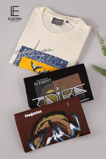 Eb Pz 2030 Elborn Tencil Lycra Mens Tshirts Wholesaler India