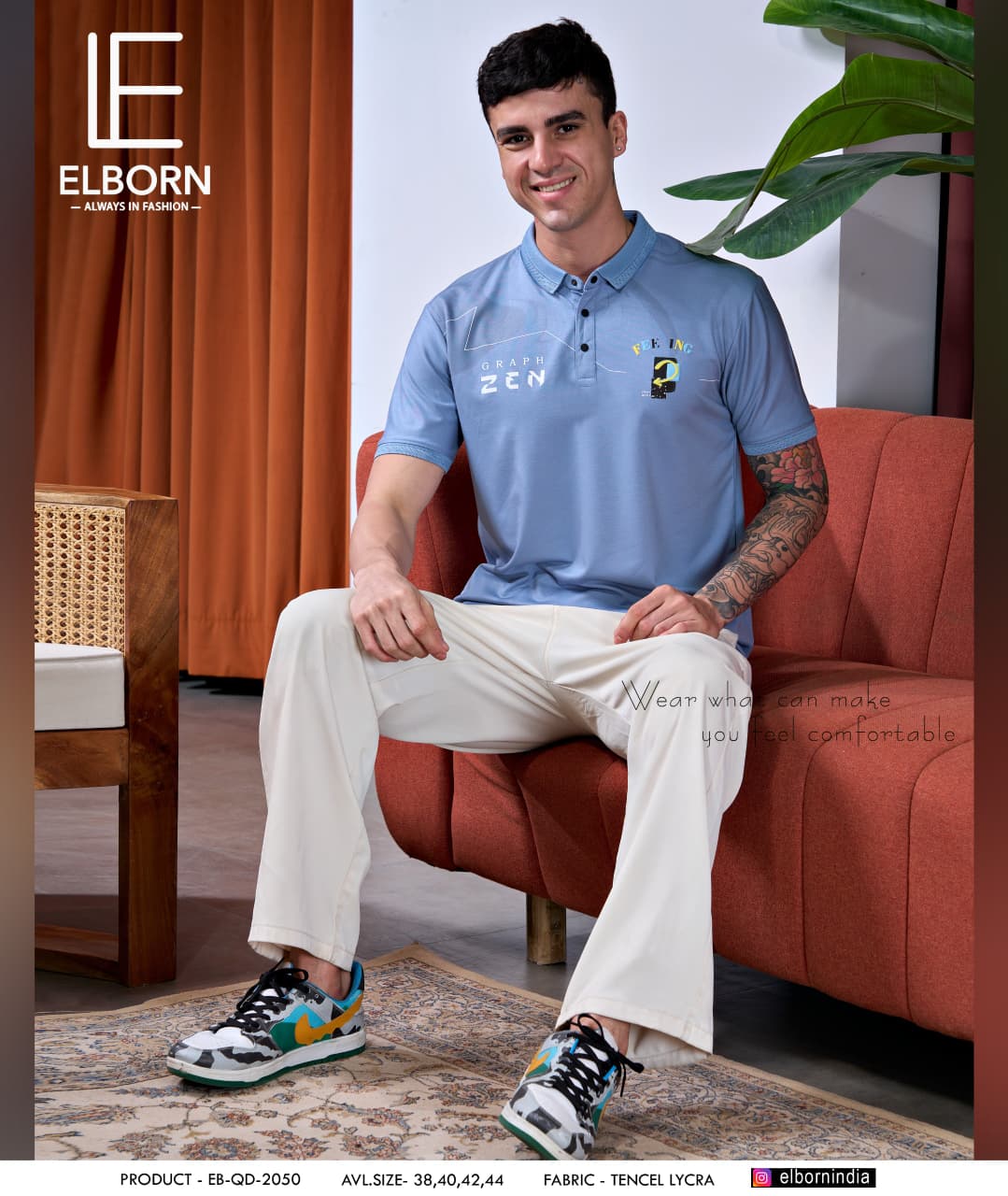 Eb Qd 2050 Elborn Imported Mens Tshirts Wholesale Price