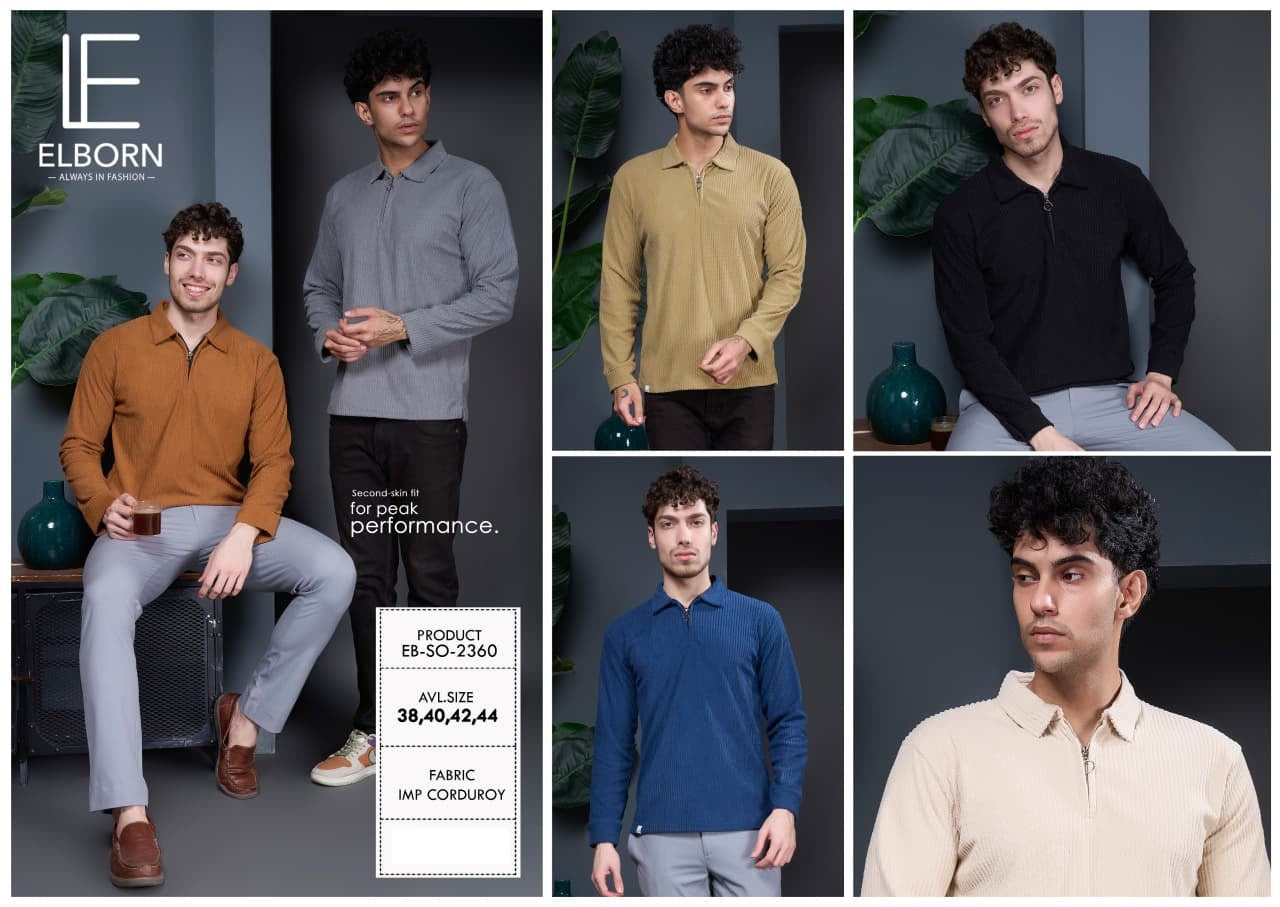 Eb So 2360 Elborn Corduroy Mens Tshirts Supplier