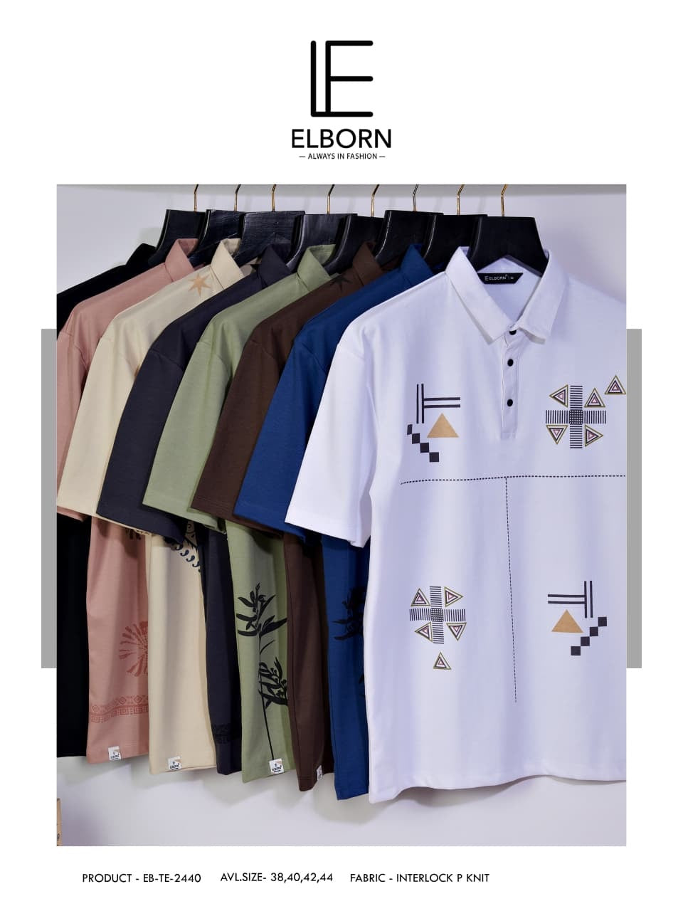 Eb Te 2440 Elborn Interlock Mens Tshirts Manufacturer