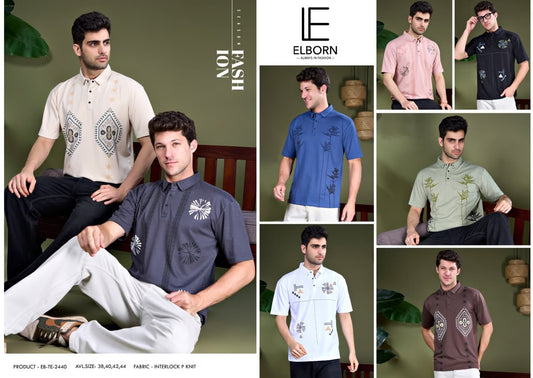 Eb Te 2440 Elborn Interlock Mens Tshirts Manufacturer
