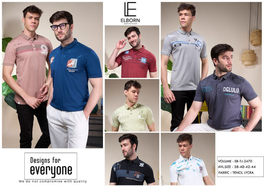 Eb Tj 2470 Elborn Tencil Lycra Mens Tshirts Wholesale Price