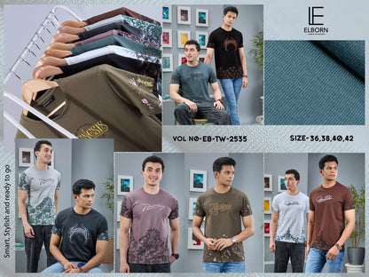 Eb Tw 2535 Elborn Interlock Mens Tshirts Manufacturer Gujarat