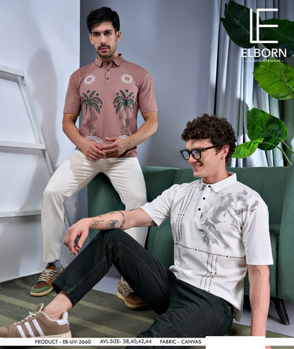 Eb Uv 2660 Elborn Canvas Interlock Mens Tshirts Manufacturer Gujarat
