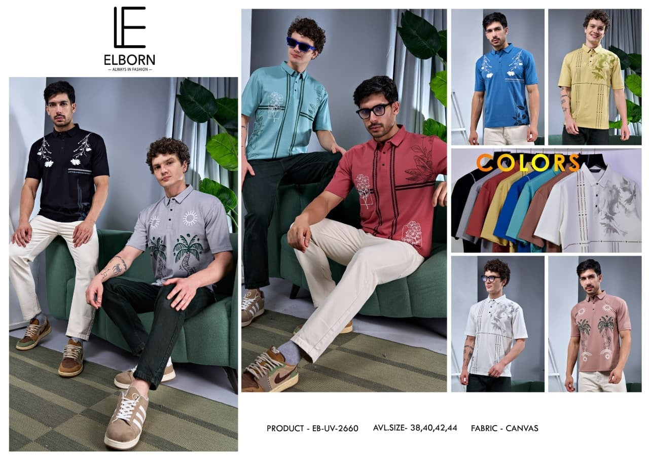 Eb Uv 2660 Elborn Canvas Interlock Mens Tshirts Manufacturer Gujarat