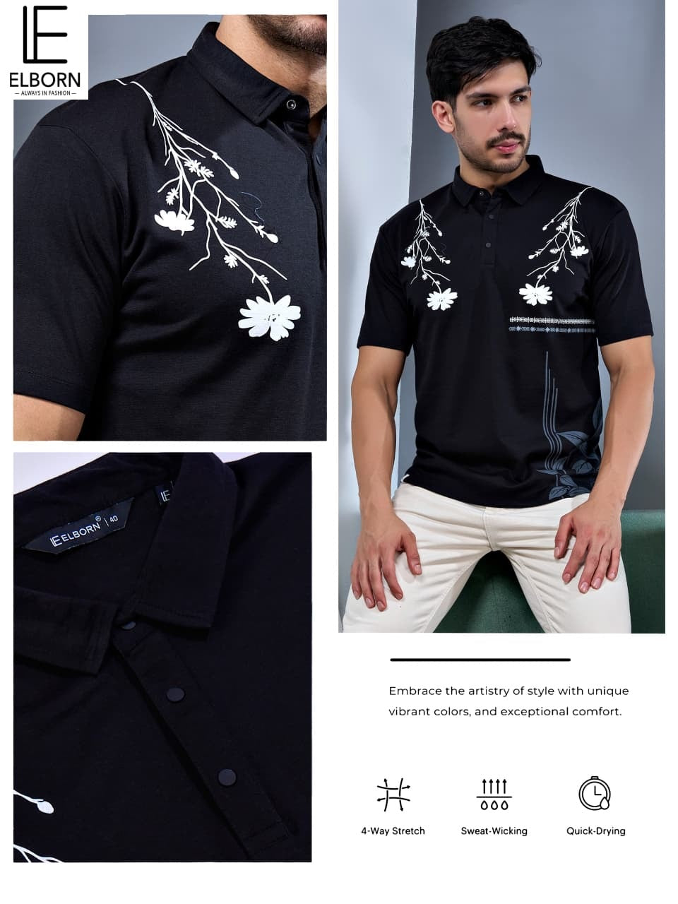 Eb Uv 2660 Elborn Canvas Interlock Mens Tshirts Manufacturer Gujarat