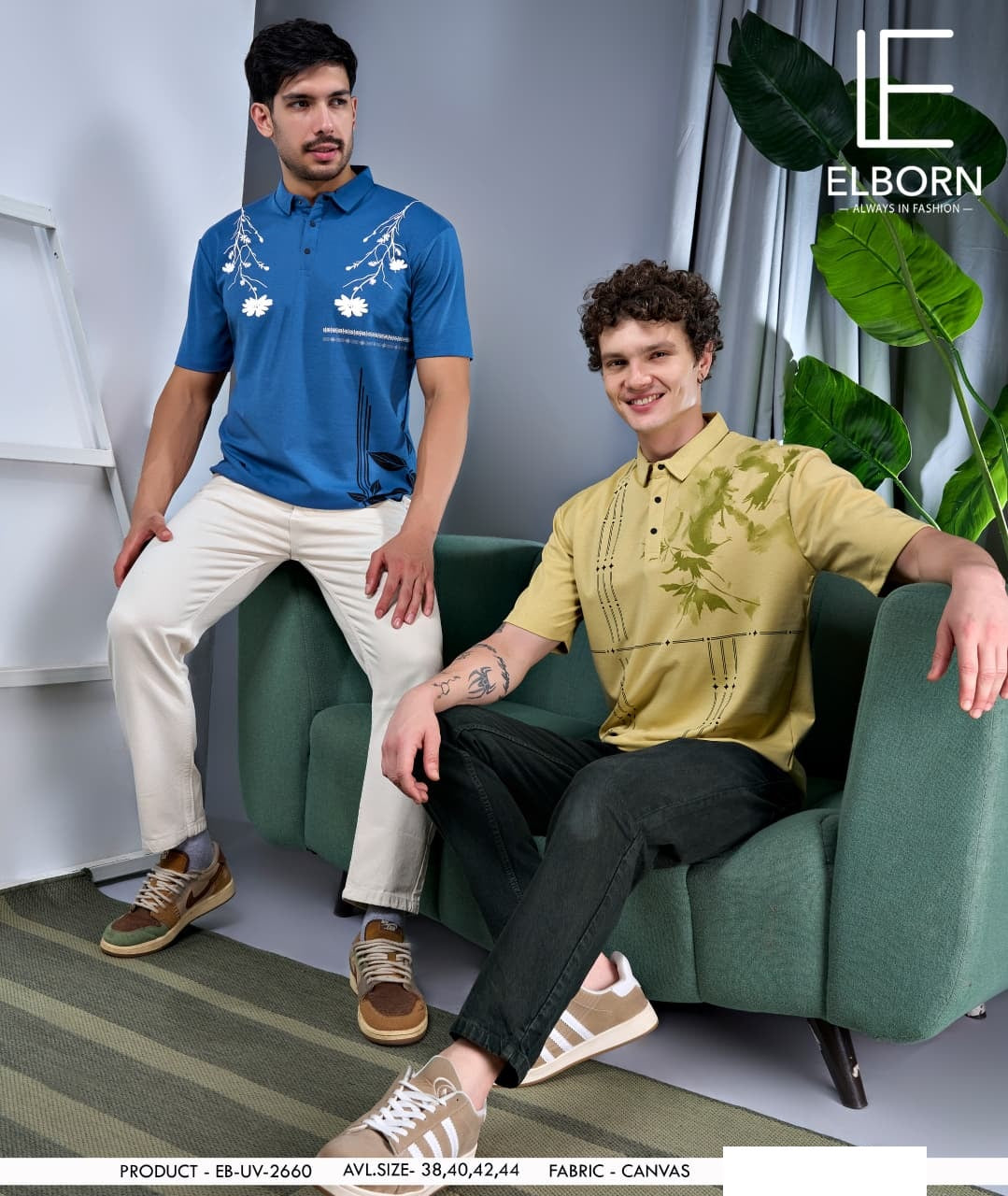 Eb Uv 2660 Elborn Canvas Interlock Mens Tshirts Manufacturer Gujarat