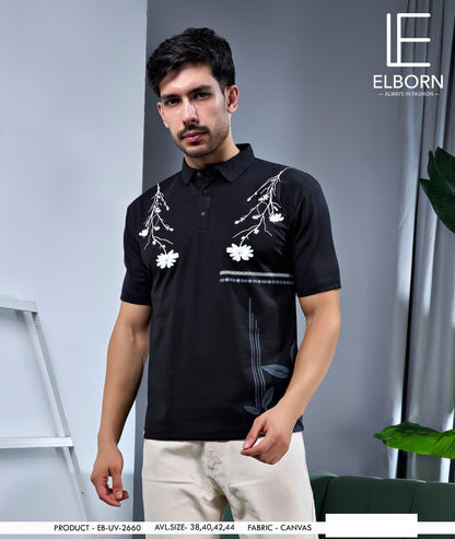 Eb Uv 2660 Elborn Canvas Interlock Mens Tshirts Manufacturer Gujarat