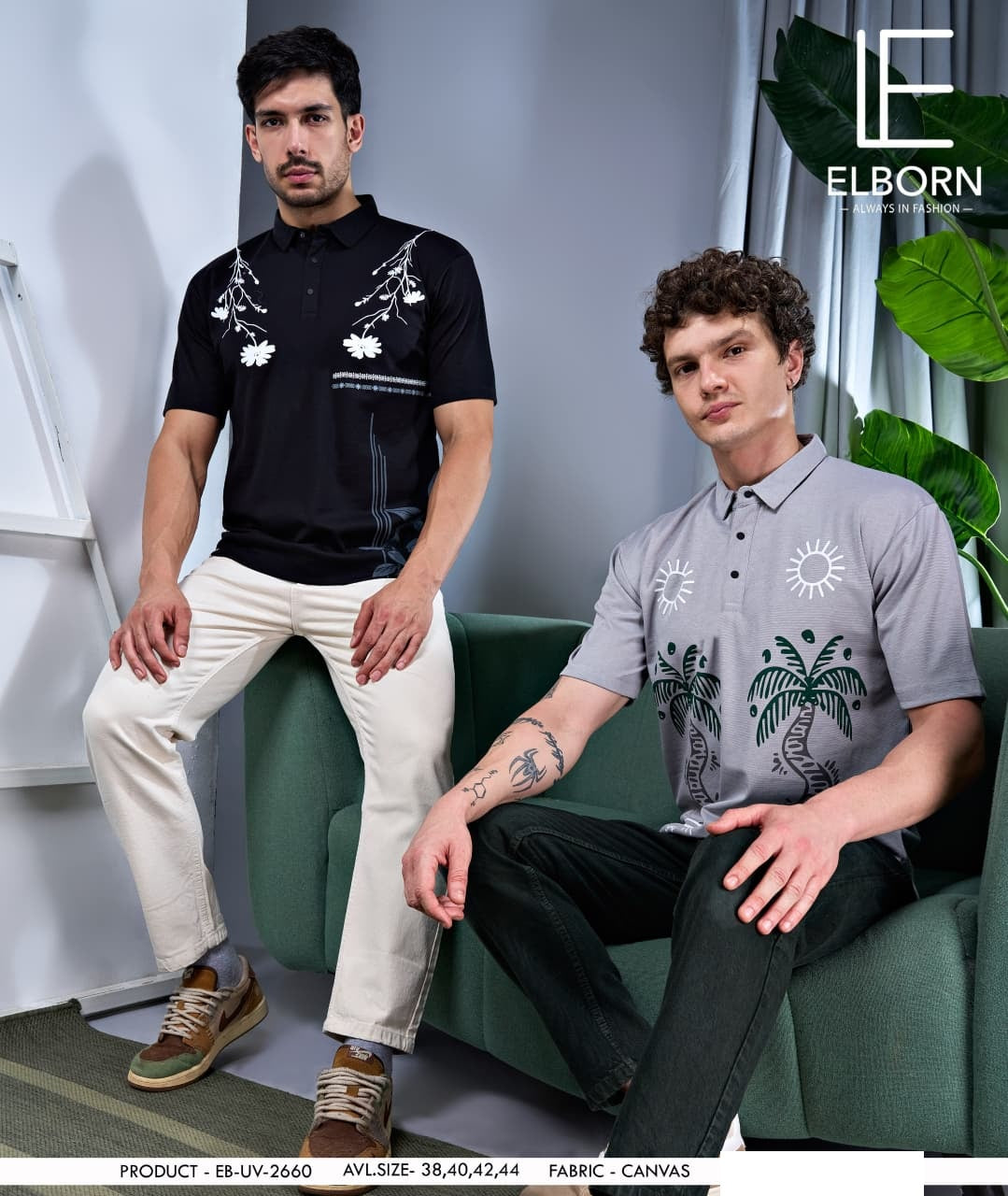 Eb Uv 2660 Elborn Canvas Interlock Mens Tshirts Manufacturer Gujarat