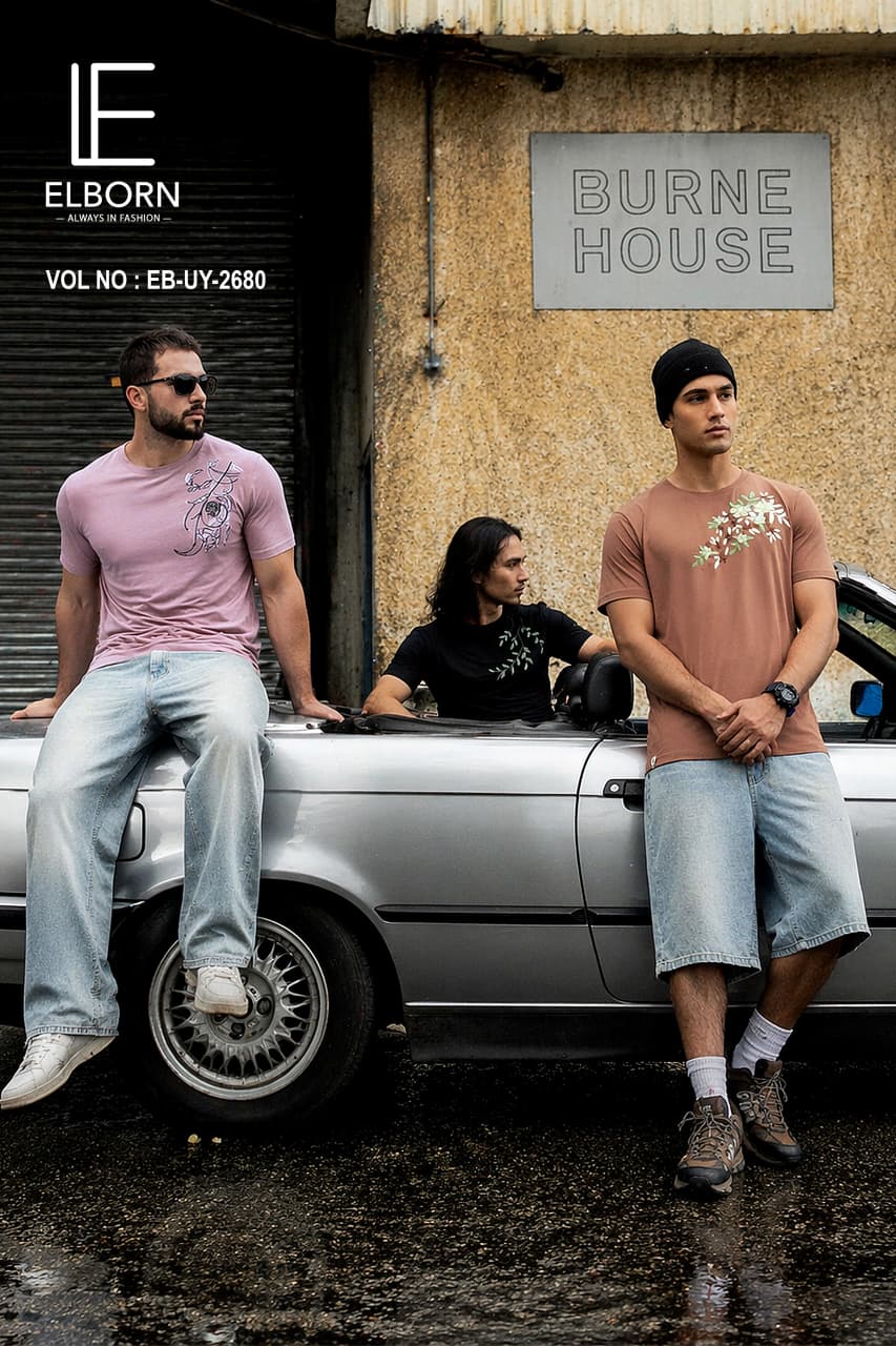 Eb Uy 2680 Elborn Sinker Mens Tshirts Wholesaler Ahmedabad