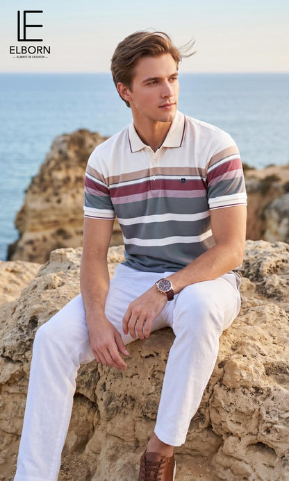 Eb Vk 2740 Metal Id Elborn Auto Stripes Mens Tshirts Supplier