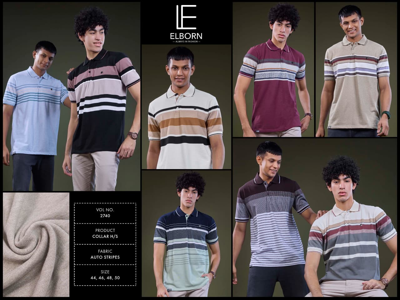 Eb Vk 2740 Metal Id Elborn Auto Stripes Mens Tshirts Supplier