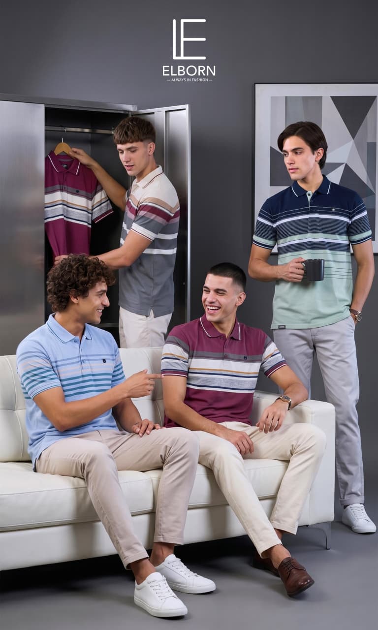 Eb Vk 2740 Metal Id Elborn Auto Stripes Mens Tshirts Supplier