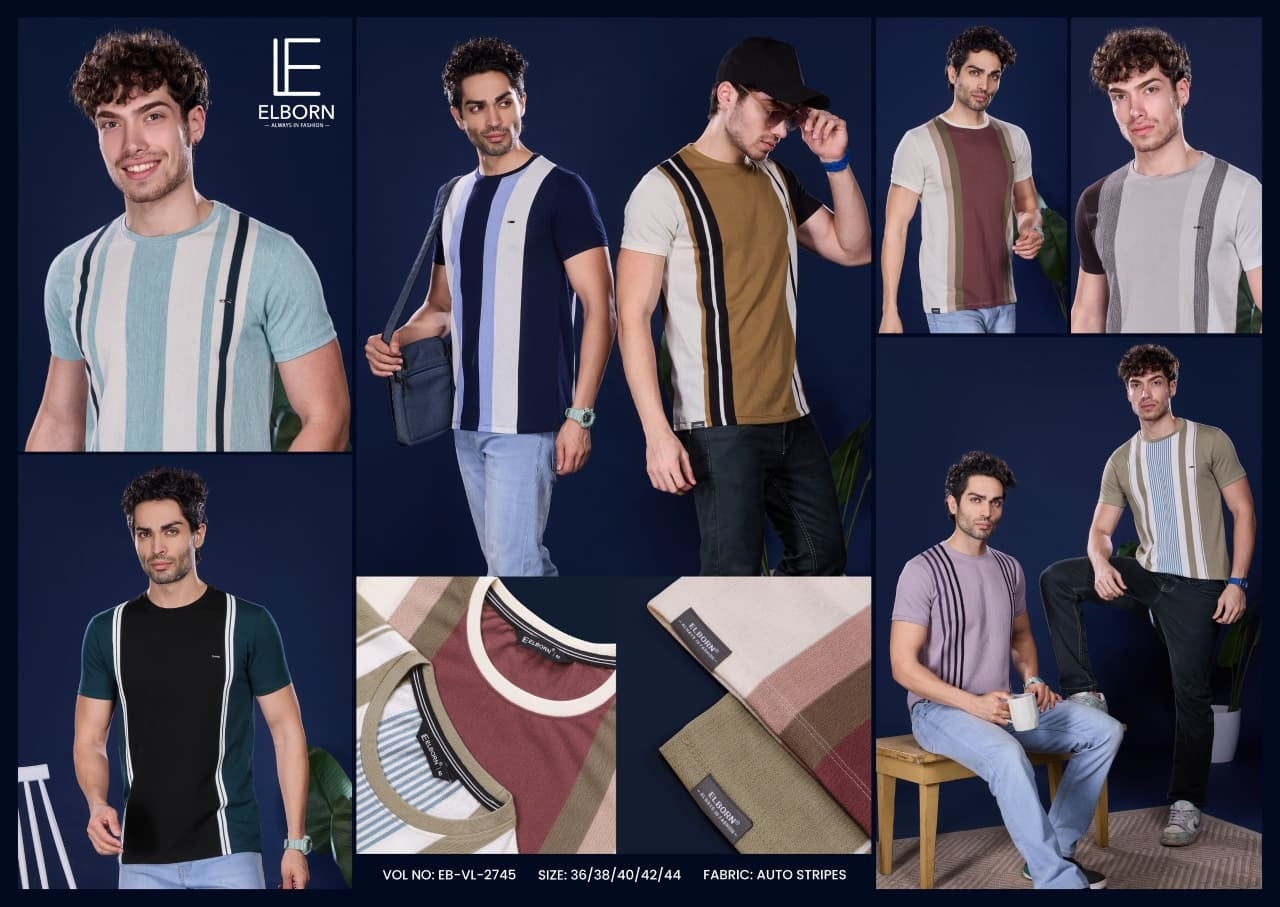 Eb Vl 2745 Elborn Vertical Mens Tshirts Wholesale Price