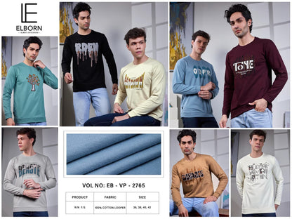 Eb Vp 2765 Elborn Cotton Looper Mens Tshirts Wholesaler Gujarat