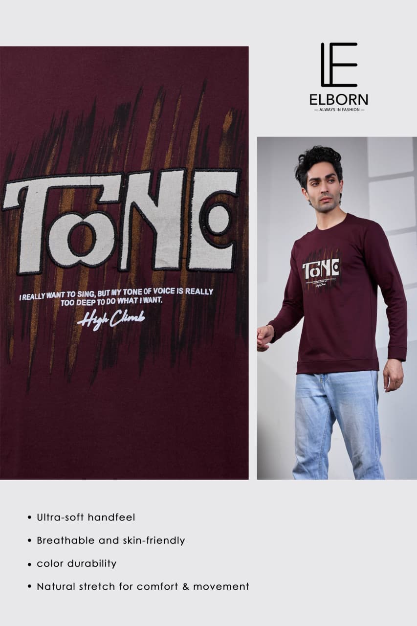 Eb Vp 2765 Elborn Cotton Looper Mens Tshirts Wholesaler Gujarat