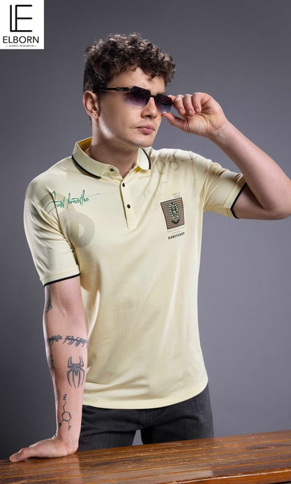 Eb Wf 2840 Elborn Tencil Lycra Mens Tshirts Exporter Ahmedabad