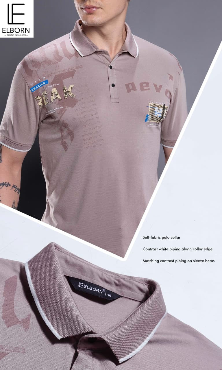 Eb Wf 2840 Elborn Tencil Lycra Mens Tshirts Exporter Ahmedabad