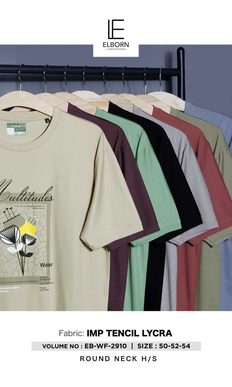 Eb Wf 2910 Elborn Tencil Lycra Mens Tshirts Exporter