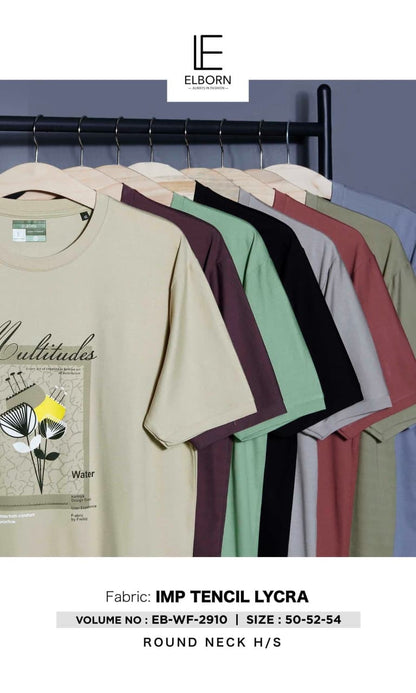 Eb Wf 2910 Elborn Tencil Lycra Mens Tshirts Exporter
