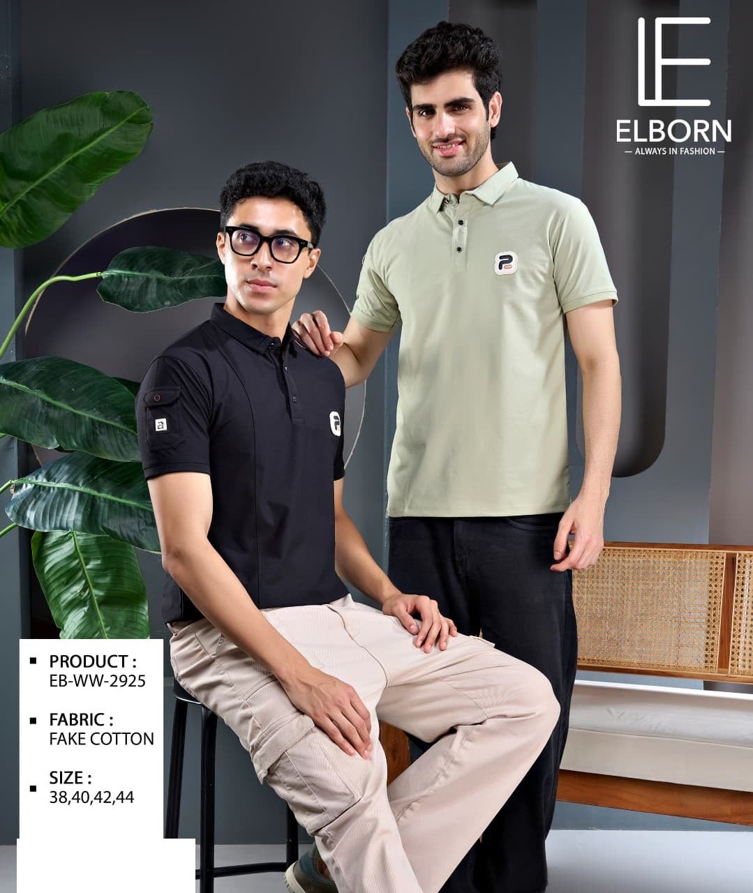 Eb Ww 2925 Elborn Imported Mens Tshirts Manufacturer Ahmedabad