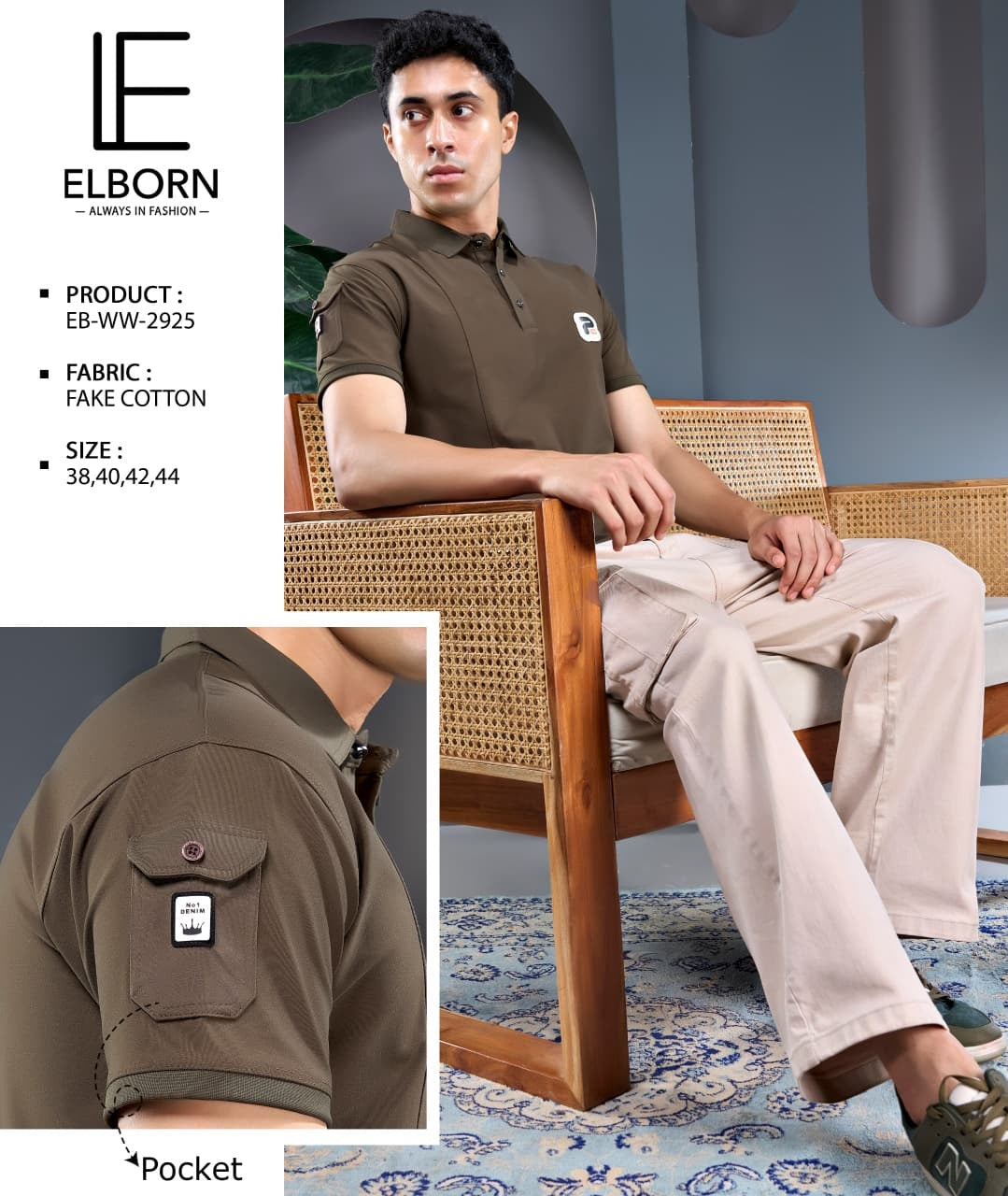 Eb Ww 2925 Elborn Imported Mens Tshirts Manufacturer Ahmedabad