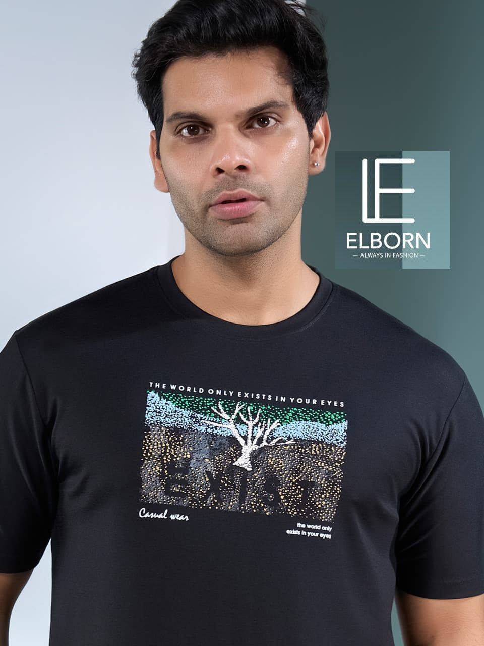 Eb Wx 2930 Elborn Tencil Lycra Mens Tshirts Manufacturer India