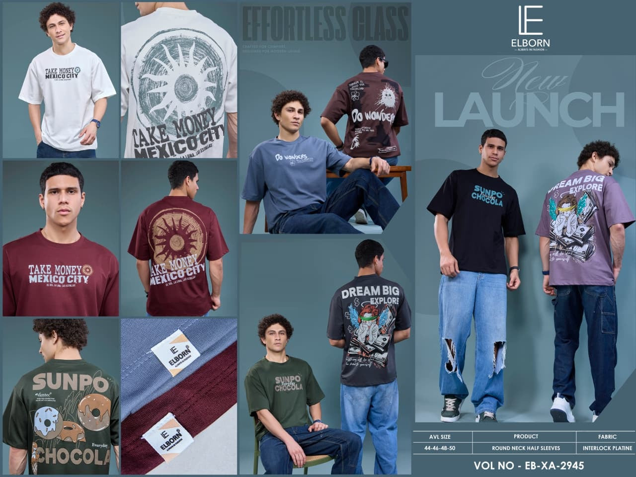 Eb Xa 2945 Elborn Interlock Mens Tshirts Wholesaler Gujarat