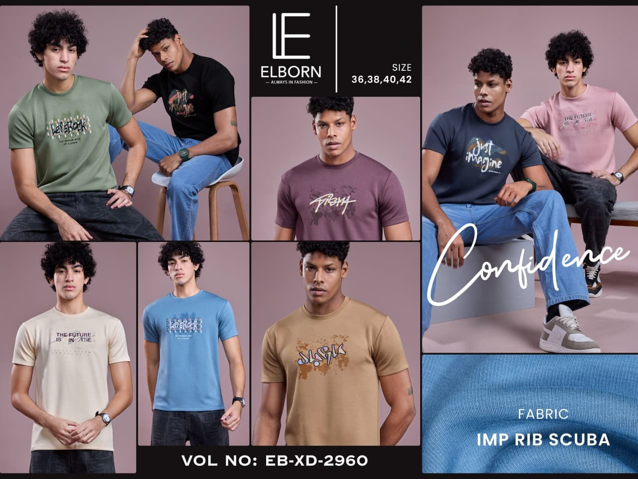 Eb Xd 2960 Elborn Imported Mens Tshirts Exporter Ahmedabad