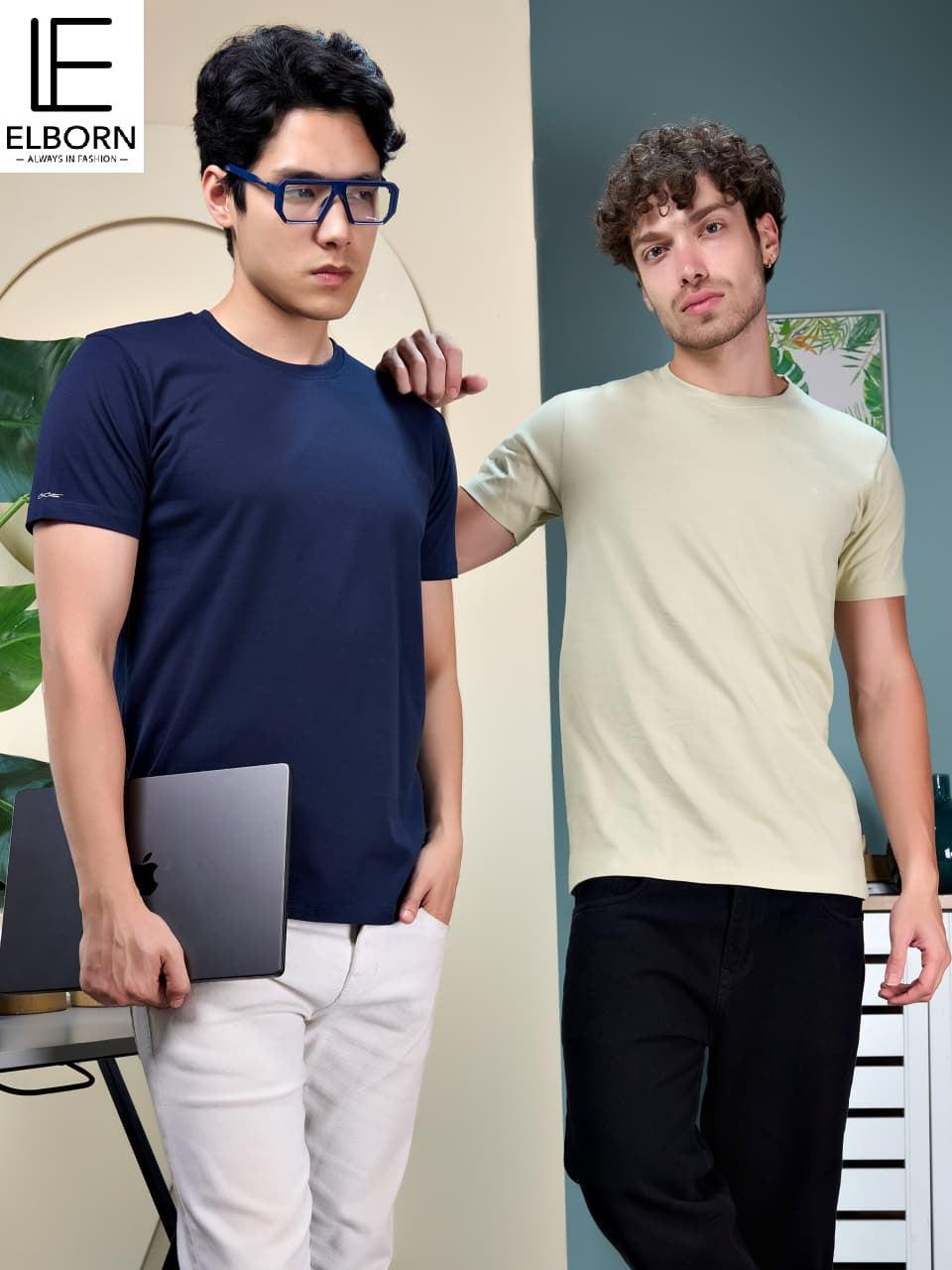 Eb Yk 3125 Elborn Cotton Biowashed Mens Tshirts Manufacturer India