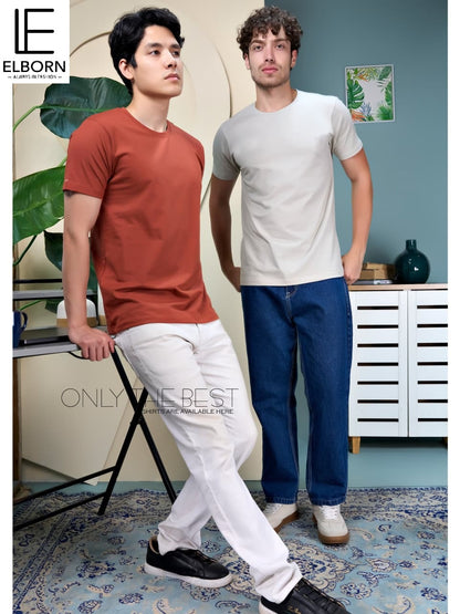 Eb Yk 3125 Elborn Cotton Biowashed Mens Tshirts Manufacturer India