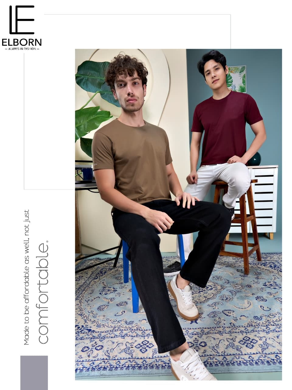 Eb Yk 3125 Elborn Cotton Biowashed Mens Tshirts Manufacturer India