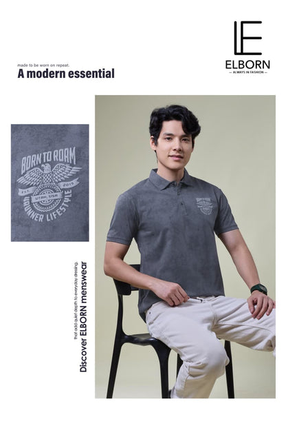 Eb Yl 3130 Collar Style Elborn Imported Mens Tshirts Manufacturer Ahmedabad