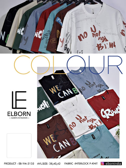 Eb Ym 3135 Oversized Elborn Knit Mens Tshirts Manufacturer