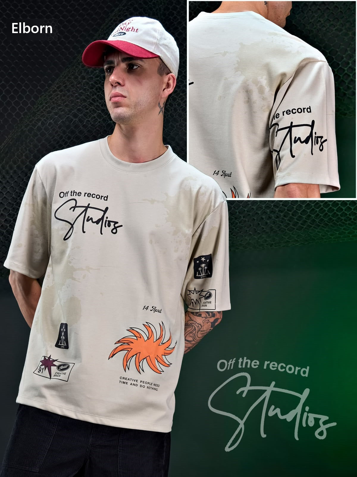 Eb Ym 3135 Oversized Elborn Knit Mens Tshirts Manufacturer