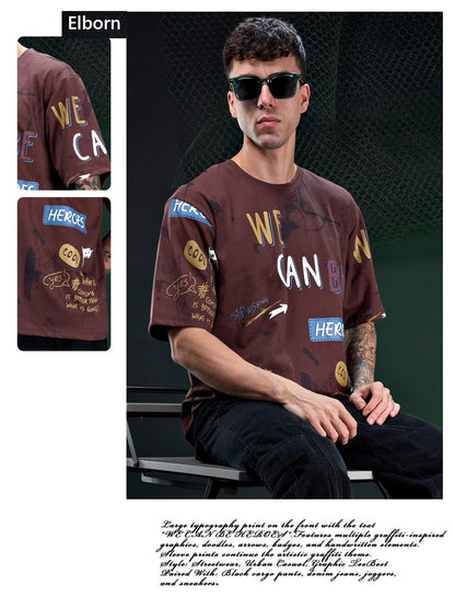 Eb Ym 3135 Oversized Elborn Knit Mens Tshirts Manufacturer