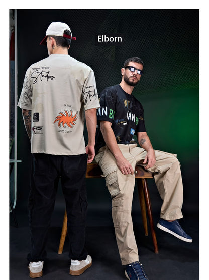 Eb Ym 3135 Oversized Elborn Knit Mens Tshirts Manufacturer