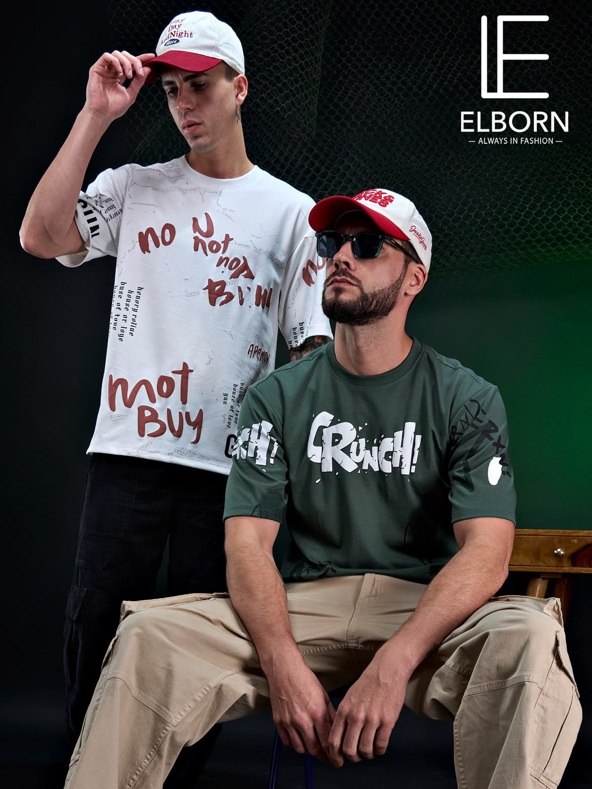 Eb Ym 3135 Oversized Elborn Knit Mens Tshirts Manufacturer