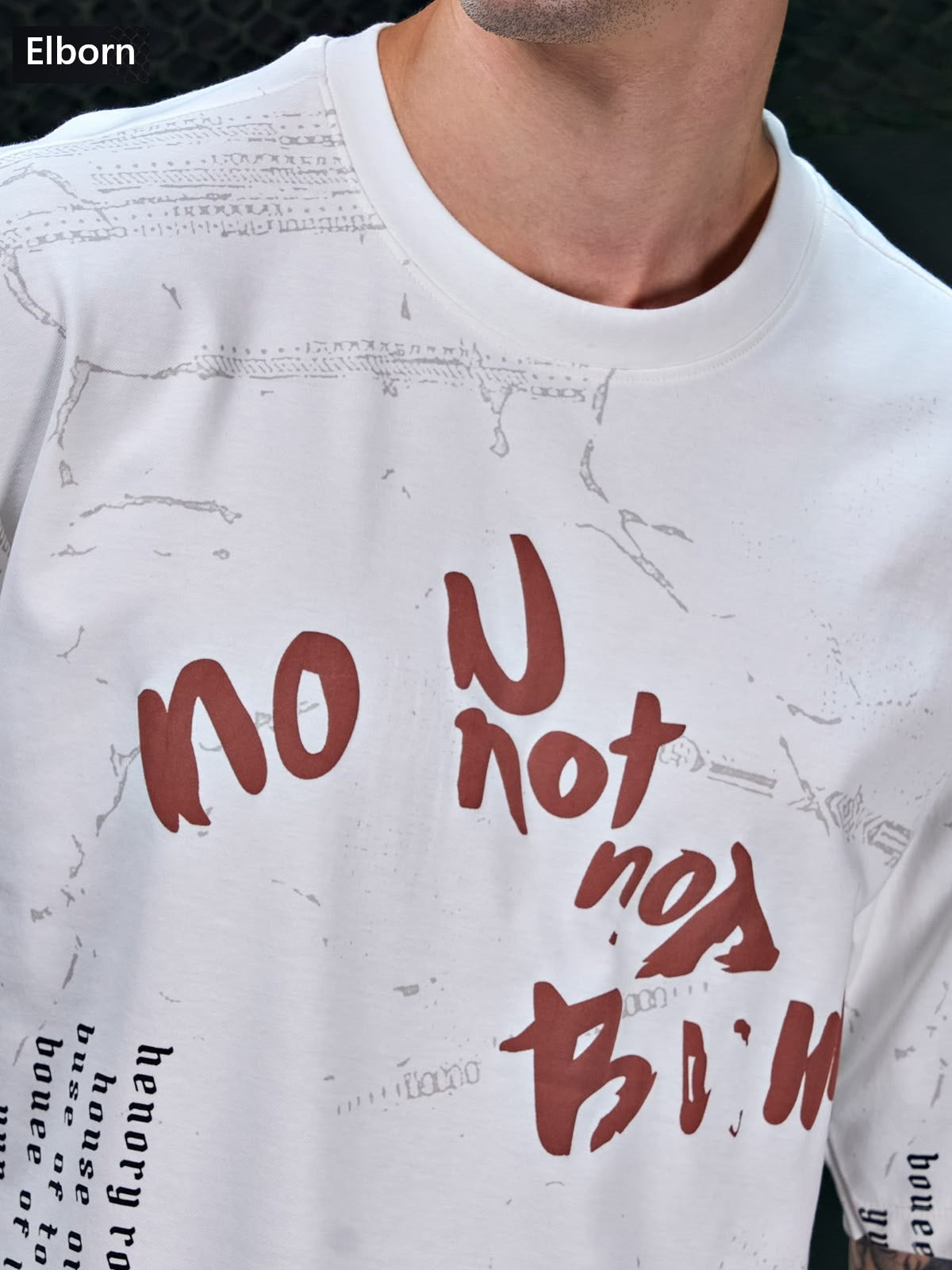 Eb Ym 3135 Oversized Elborn Knit Mens Tshirts Manufacturer