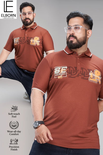 Eb Zp 3280 Collar Style Elborn Tencil Lycra Mens Tshirts Exporter Ahmedabad