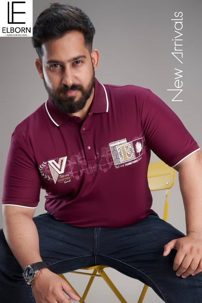 Eb Zp 3280 Collar Style Elborn Tencil Lycra Mens Tshirts Exporter Ahmedabad