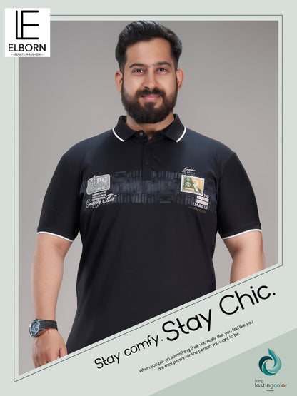 Eb Zp 3280 Collar Style Elborn Tencil Lycra Mens Tshirts Exporter Ahmedabad