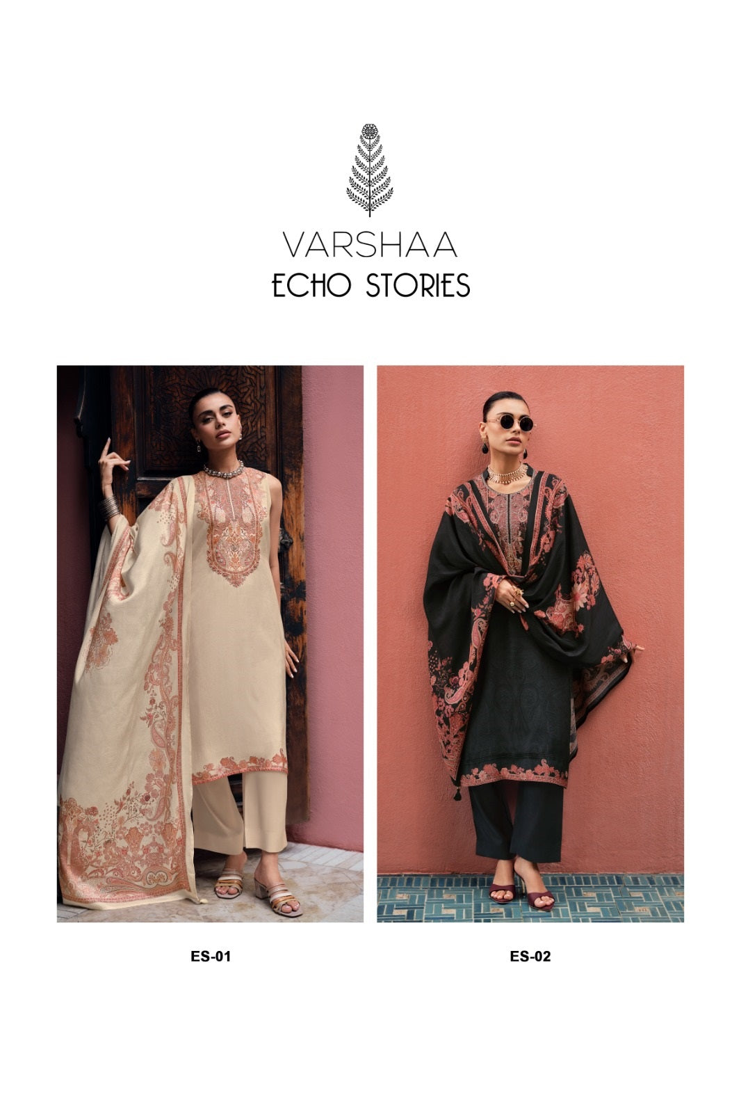 Echo Stories Varshaa Viscose Muslin Pant Style Suits Supplier