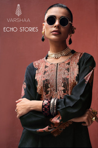 Echo Stories Varshaa Viscose Muslin Pant Style Suits Supplier
