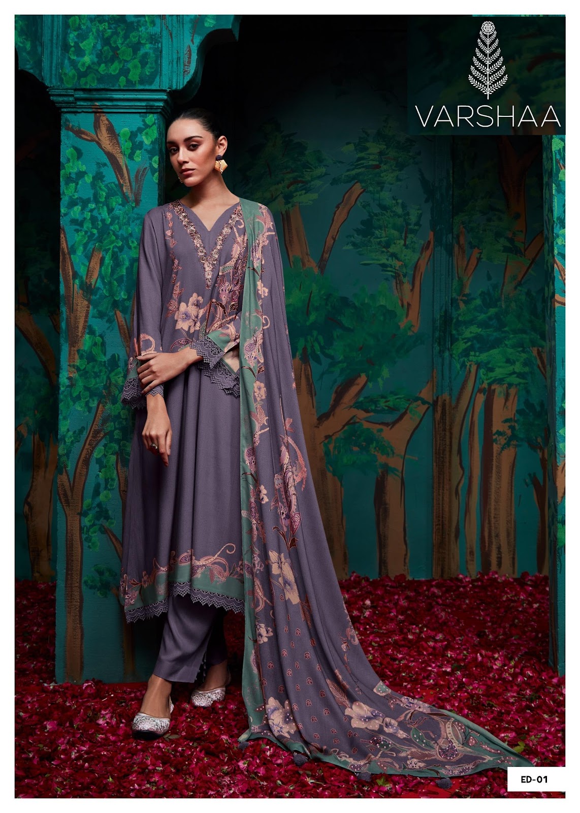 Eden 5 Varshaa Pashmina Suits Wholesaler